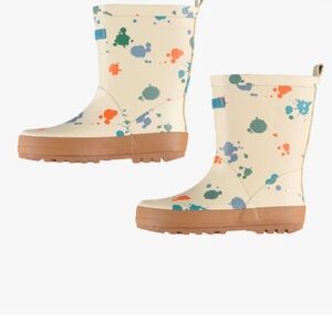 Souris Mini Colorful Splatter Kids Rain Boots size 9 toddler